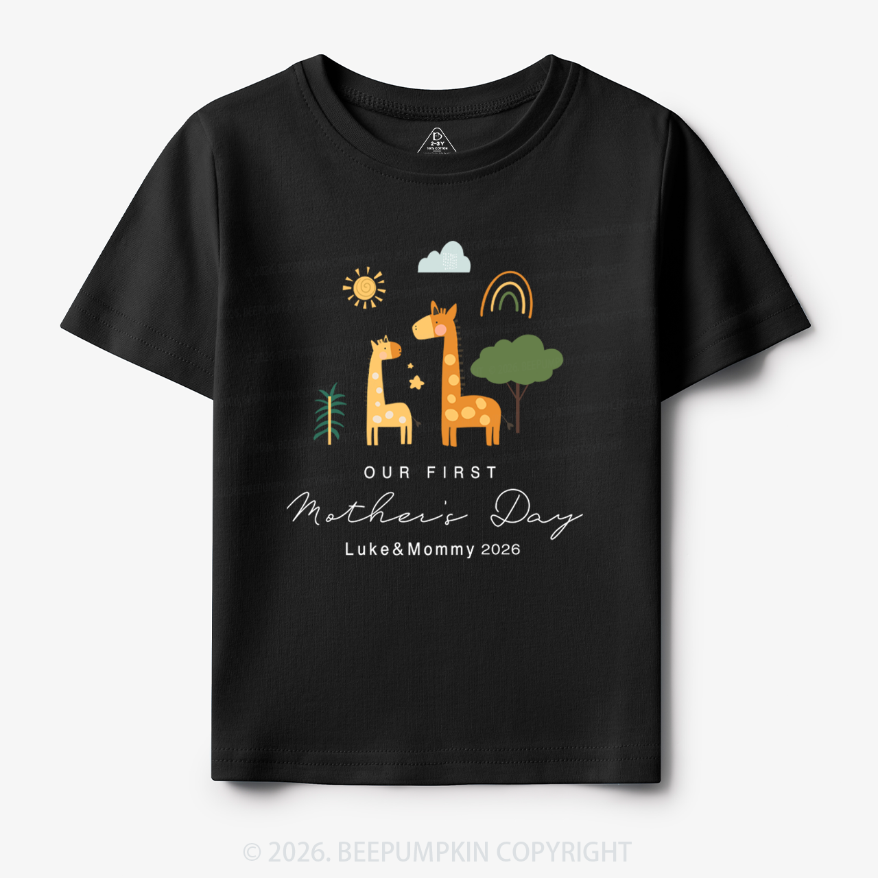 Personalized First Mother's Day Toddler&Kid's Tees Beepumpkin