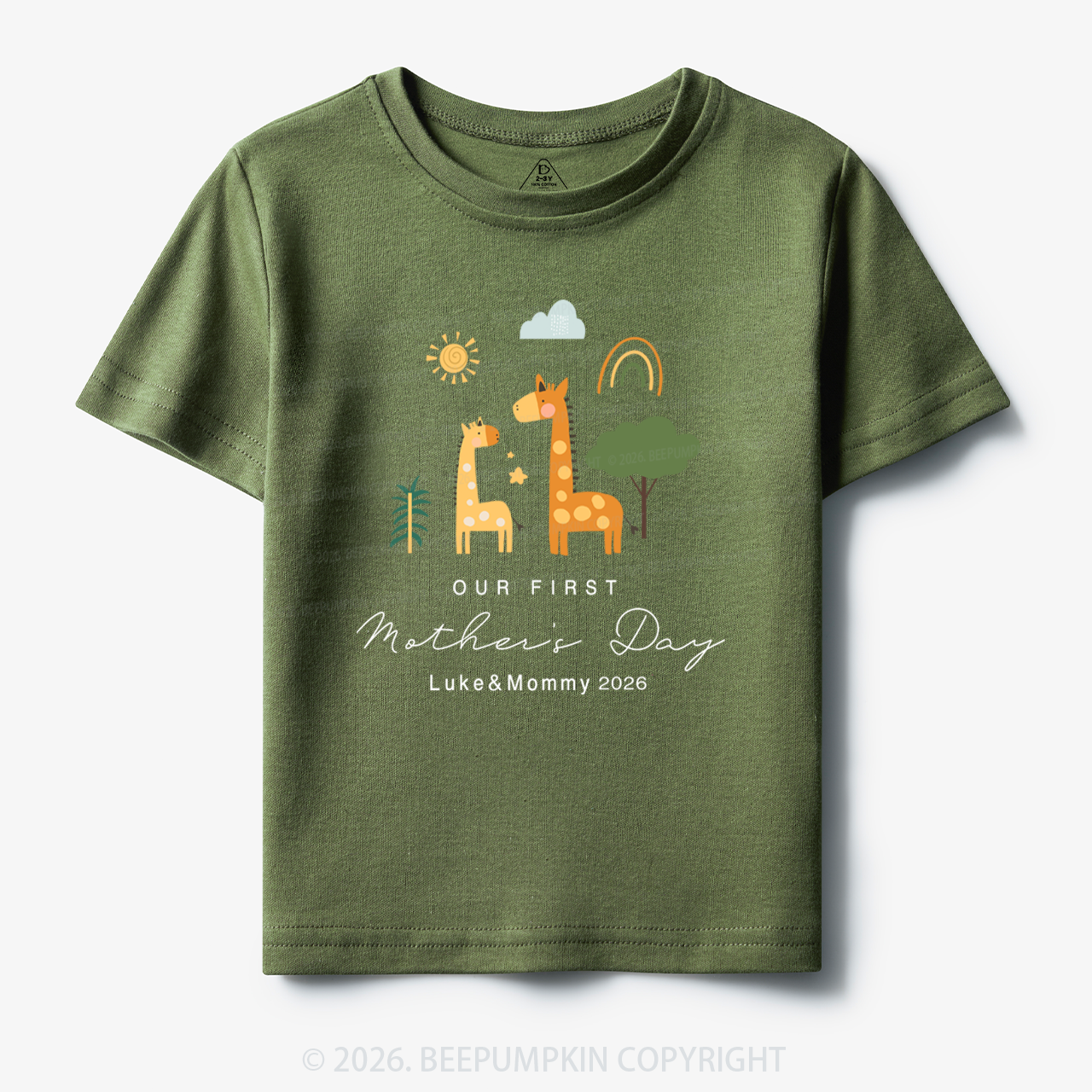 Personalized First Mother's Day Toddler&Kid's Tees Beepumpkin