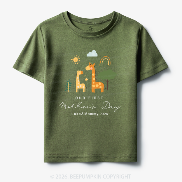 Personalized First Mother's Day Toddler&Kid's Tees Beepumpkin