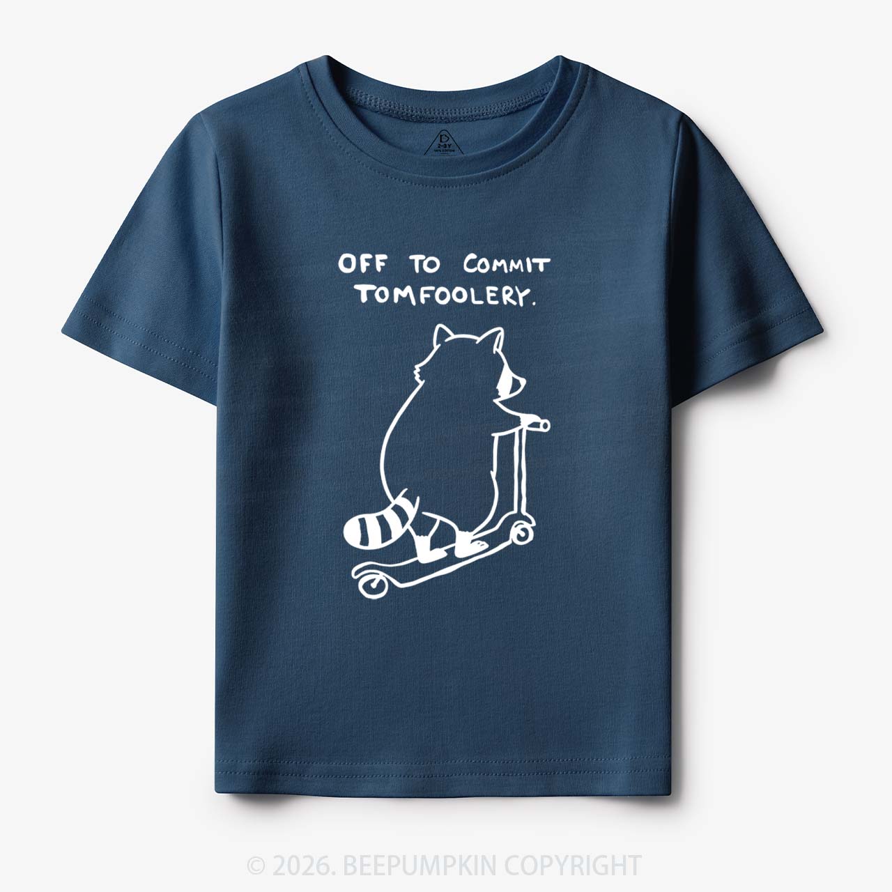 Off To Commit Tom Foolery Silly Raccoon Toddler&Kid's Tees