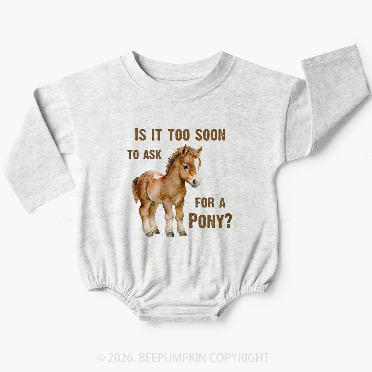Is It Too Soon to Ask for a Pony Baby Bubble Romper