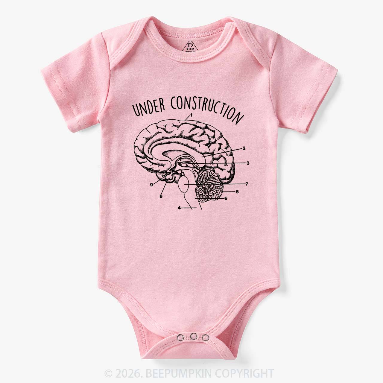 Under Construction Brain Diagram Bodysuit