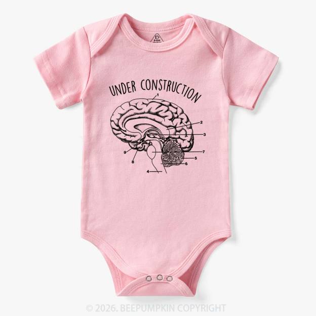 Under Construction Brain Diagram Bodysuit