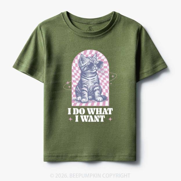 I Do What I Want Kitten Toddler&Kid's Tees