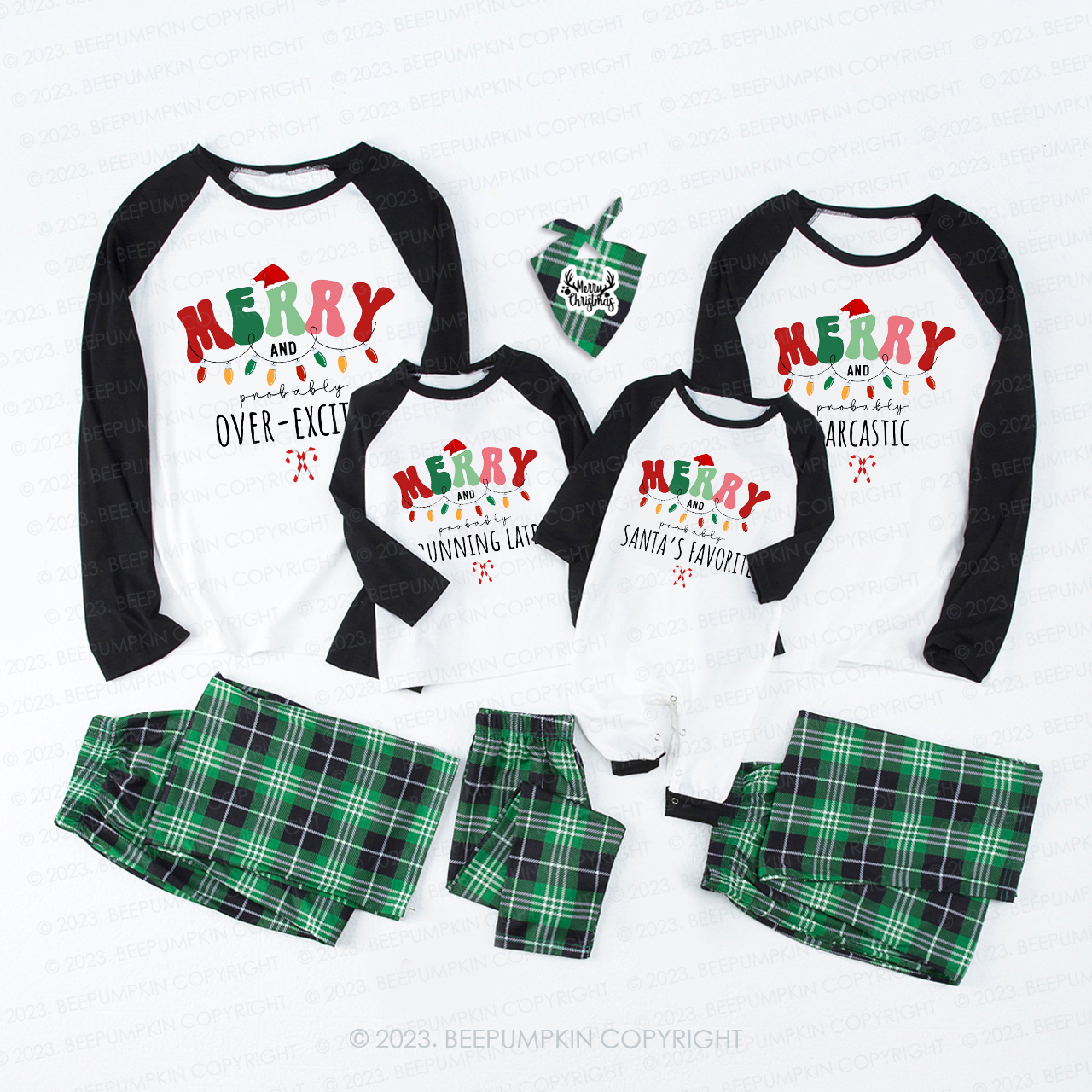 18 Quotes Personalized Custom Christmas Matching Pajamas