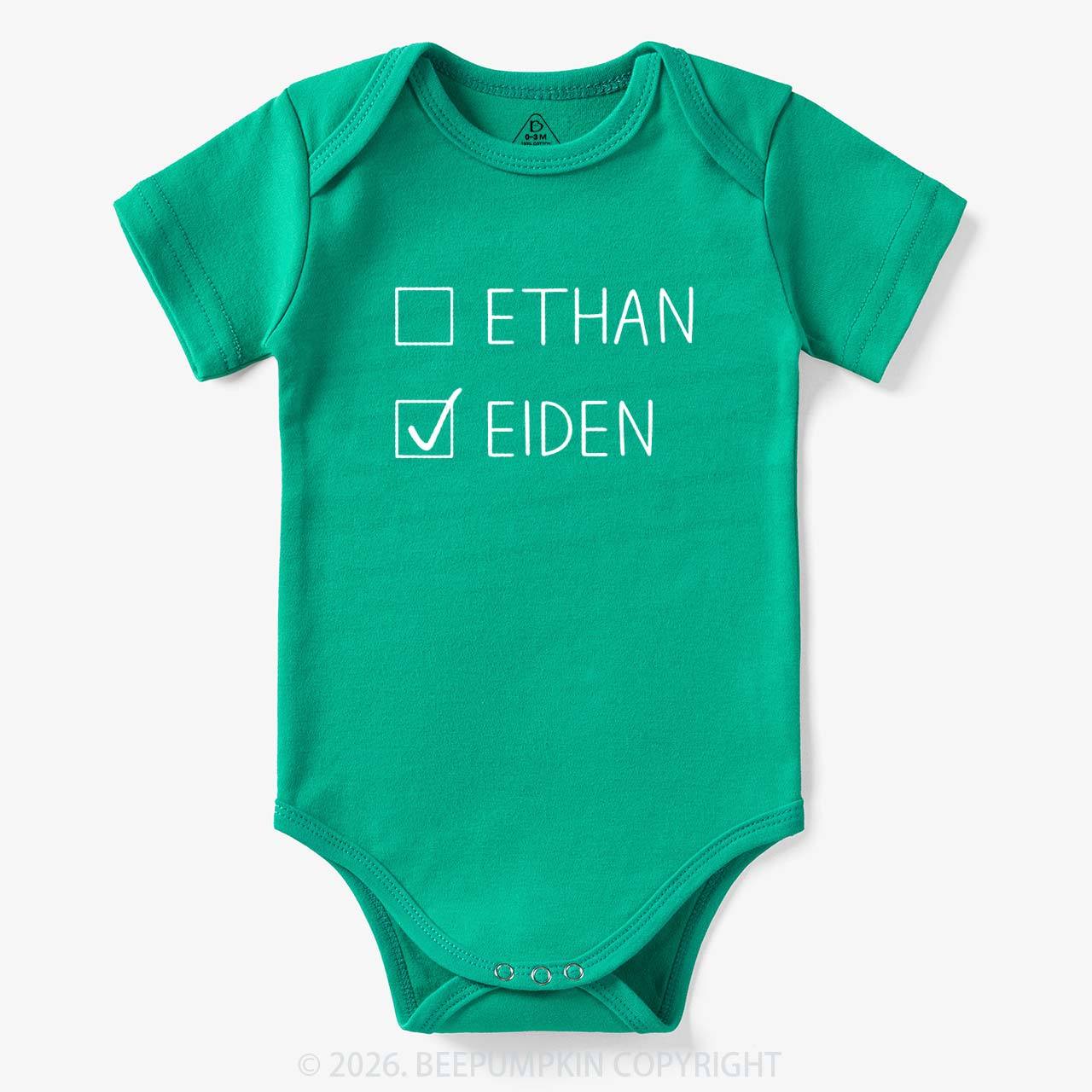 Personalized Twins Funny Bodysuit