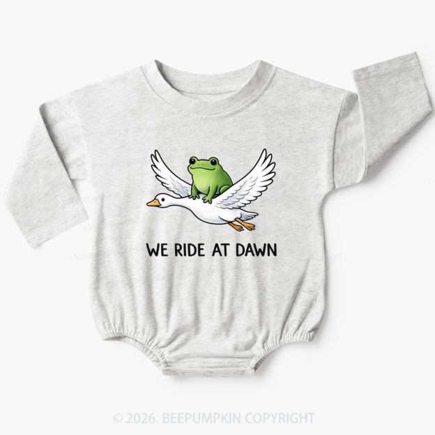 We Ride at Dawn Baby Bubble Romper