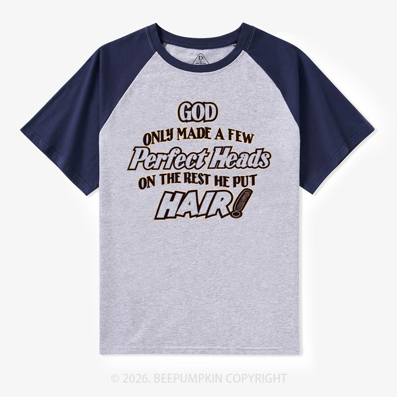 Perfect Heads Vintage Raglan T‑Shirt