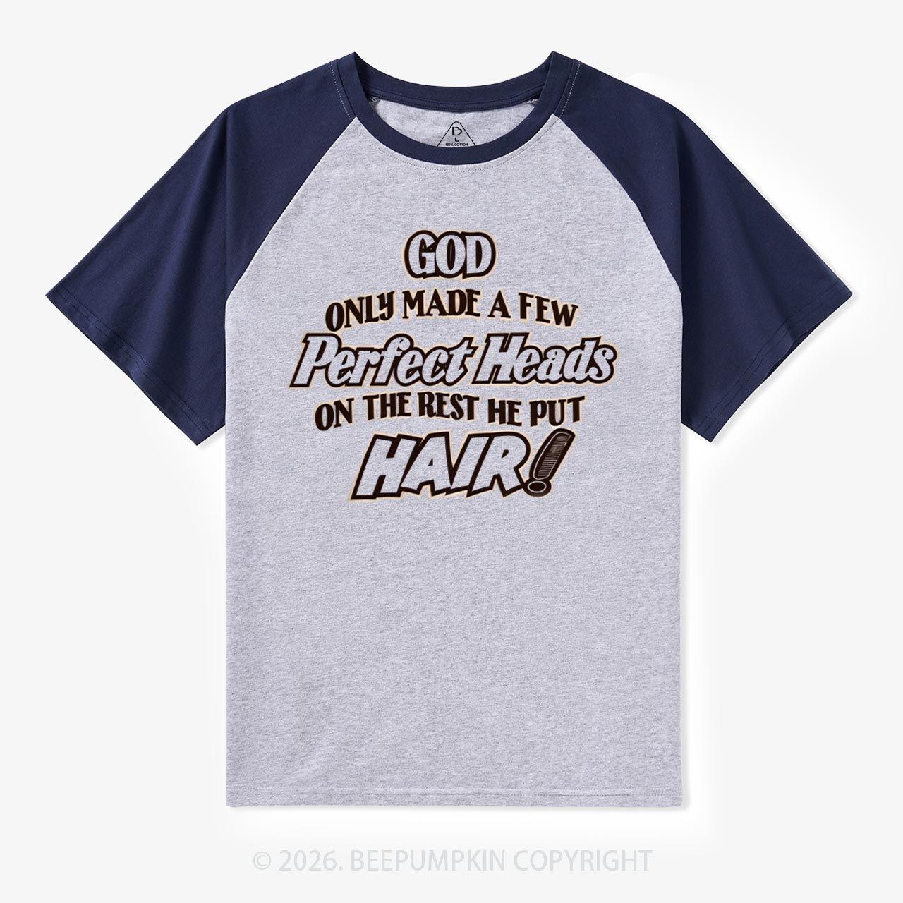 Perfect Heads Vintage Raglan T‑Shirt