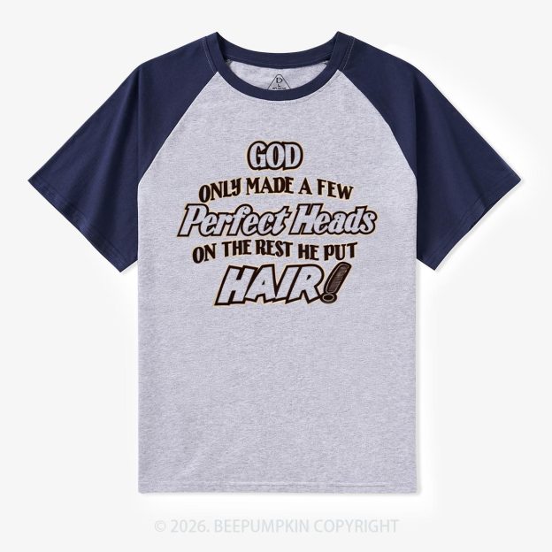 Perfect Heads Vintage Raglan T‑Shirt