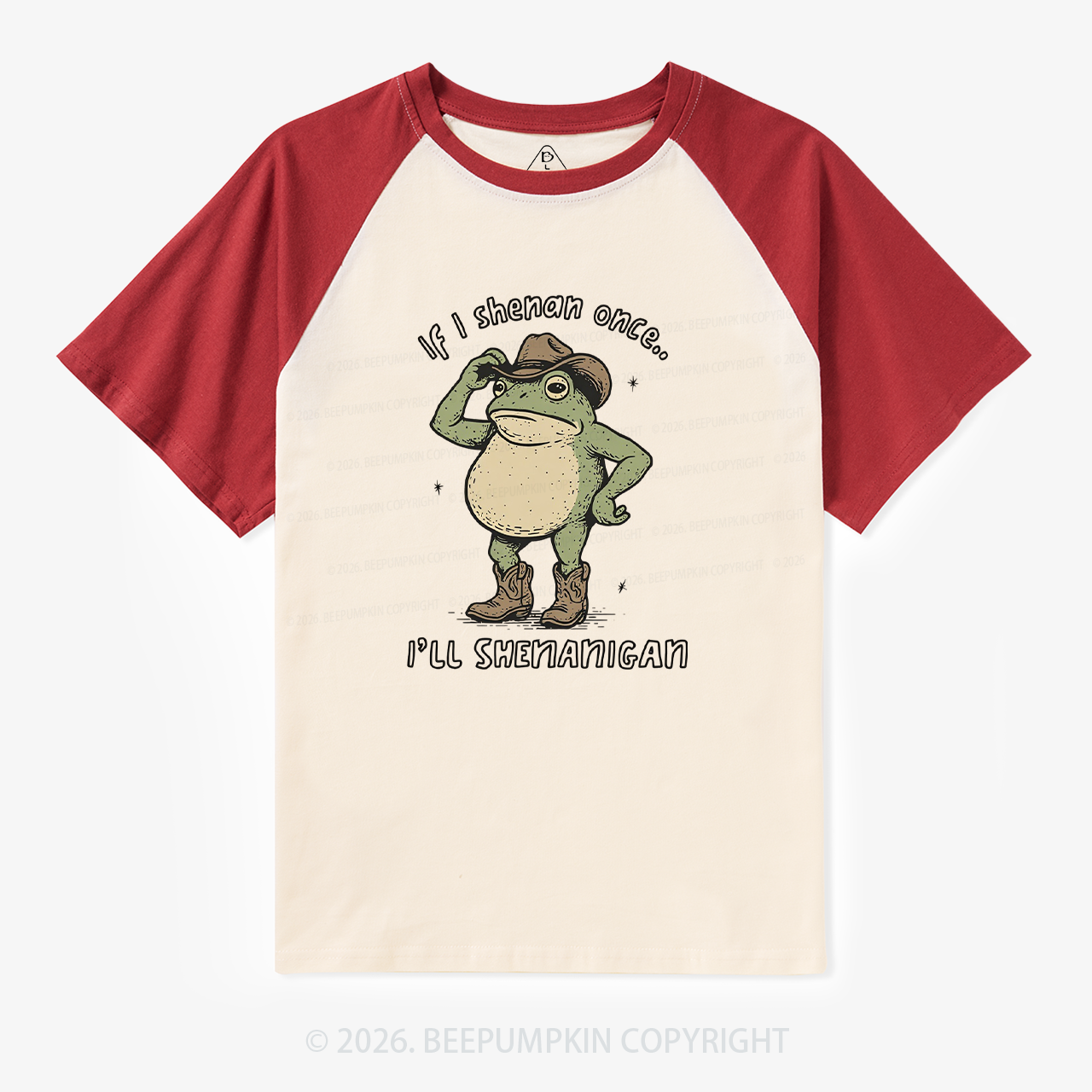 If I Shenan Once I'll Shenanigan Retro Raglan T-Shirt