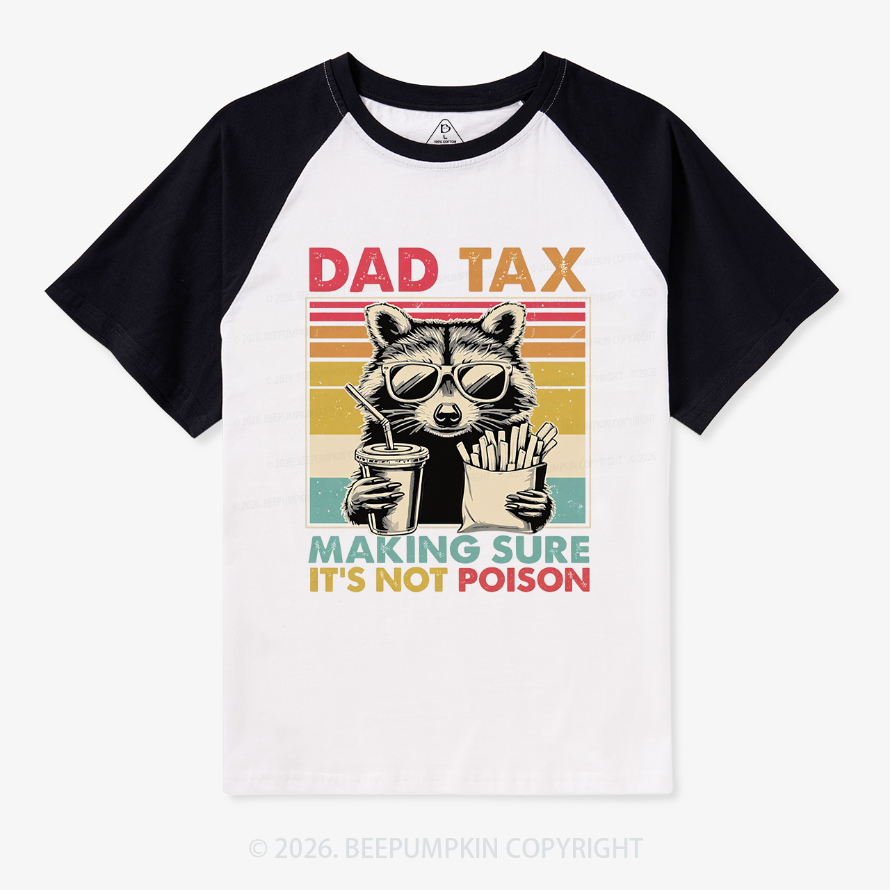 Dad Tax Vintage Raglan T-Shirt