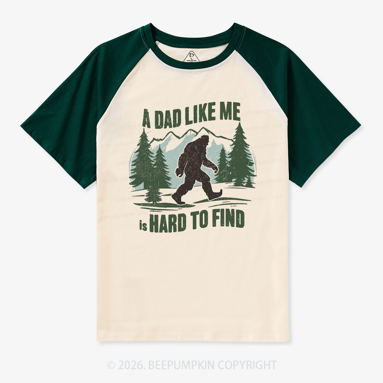 Funny A Dad Like Me Is Hard To Find Retro Raglan T-Shirt
