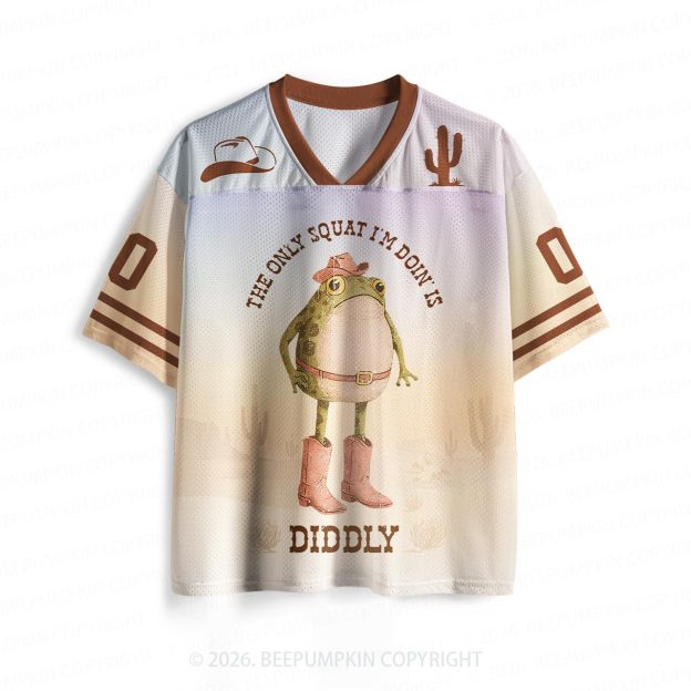 The Only Squat I'm Doin' Is Diddly Toddler&Kid's Sport Jersey