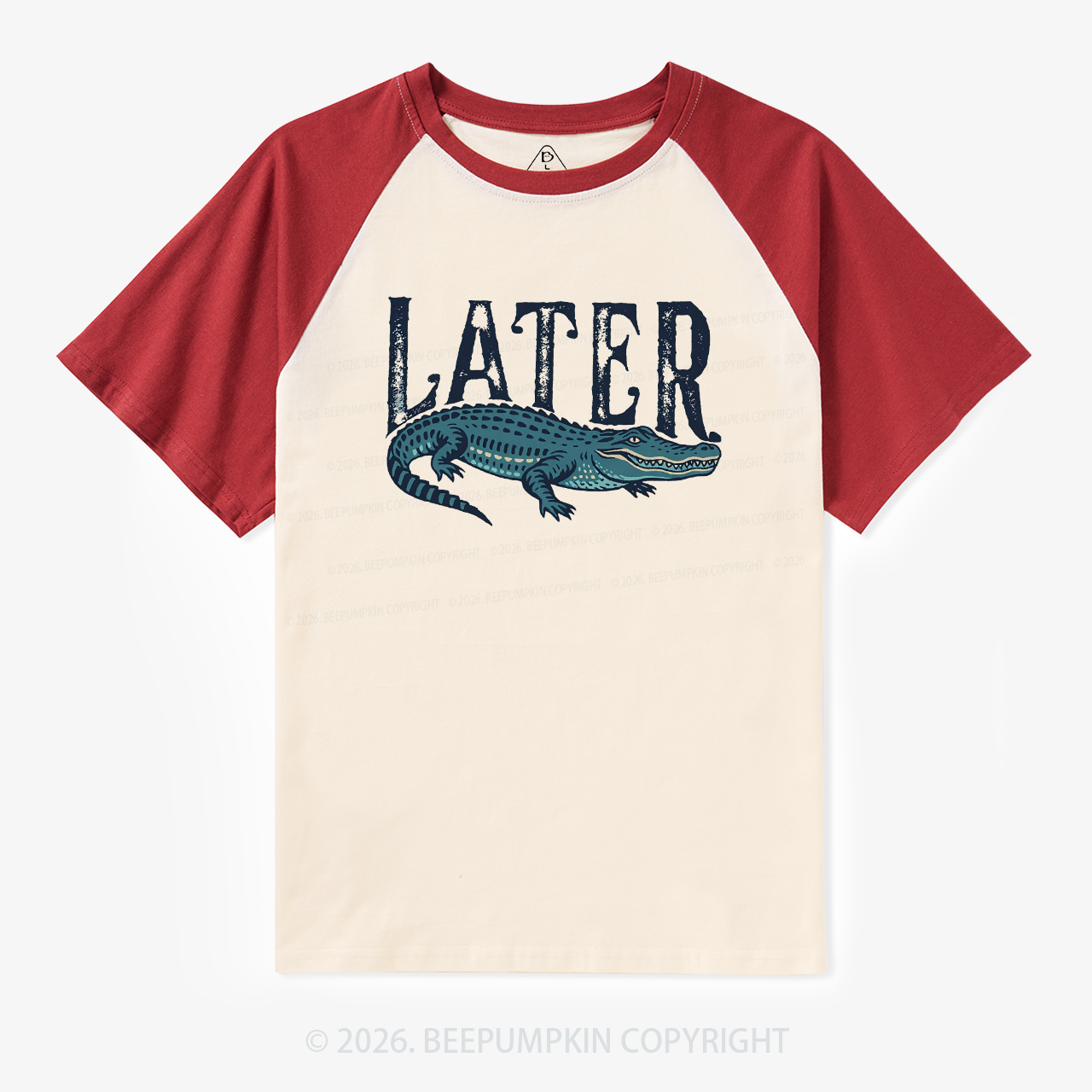 Later Gator Funny Retro Raglan T-Shirt