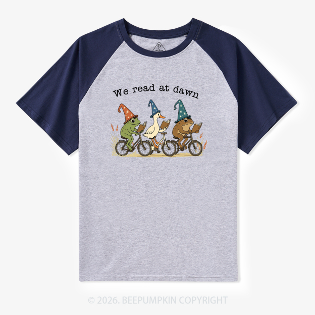 We Read At Dawn Retro Raglan T-shirt