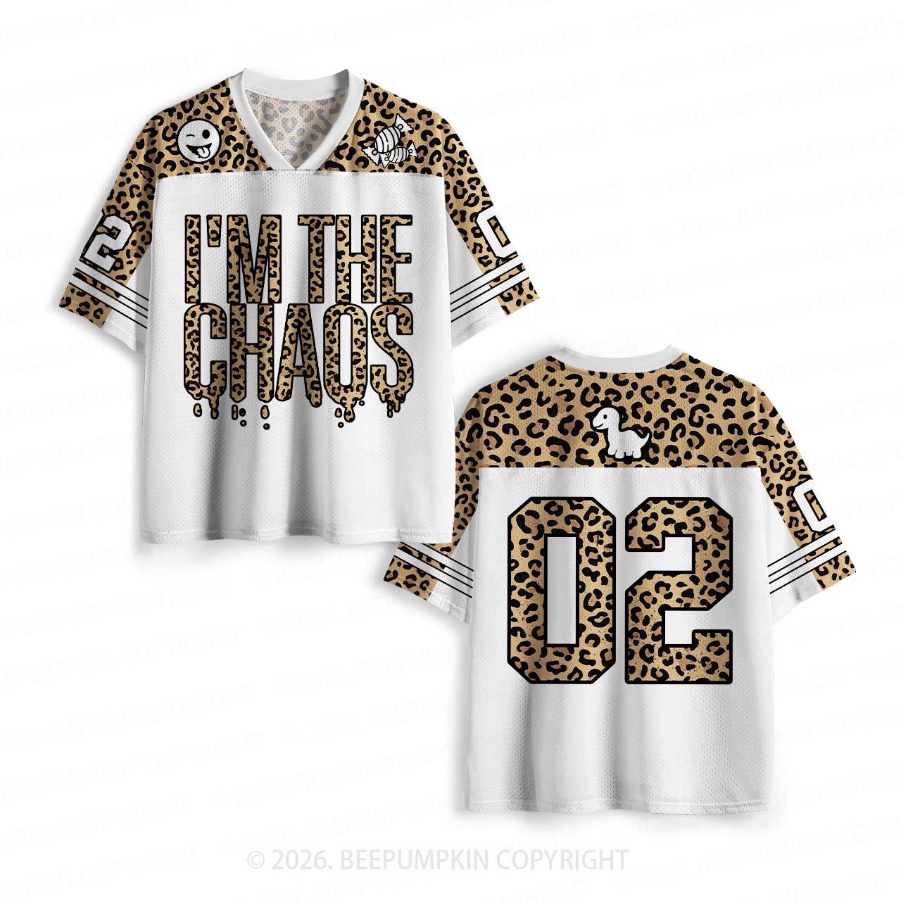 Caffeine And Chaos Funny Mesh Jersey For Family