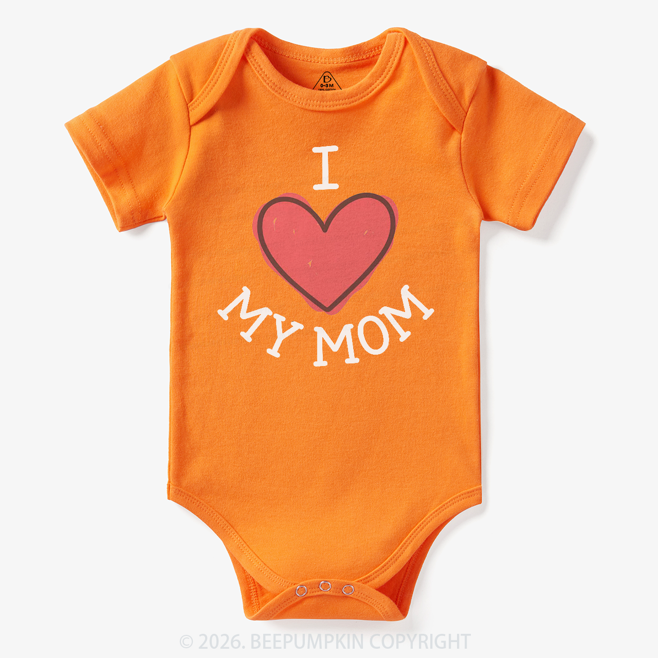 I Love My Mom Lovely Baby Bodysuit