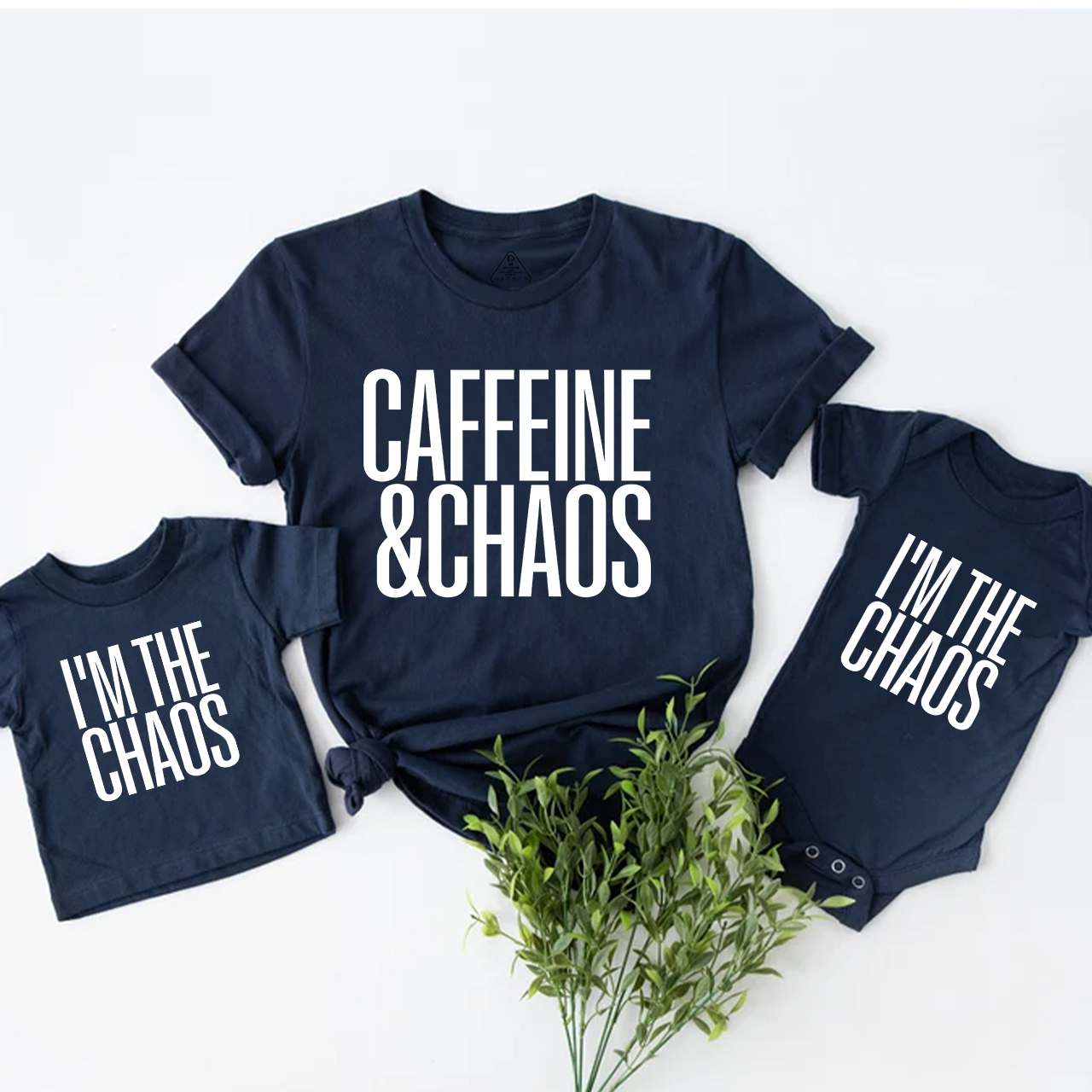 Caffeine And Chaos Funny T-Shirts For Mom&Me
