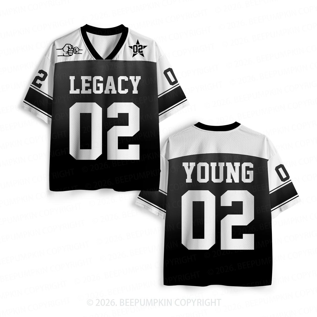 Dad & Baby Personalized Mesh Jersey For Family