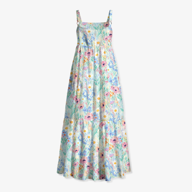 Morning Dew Blooms Women’s Voile Cami Dress