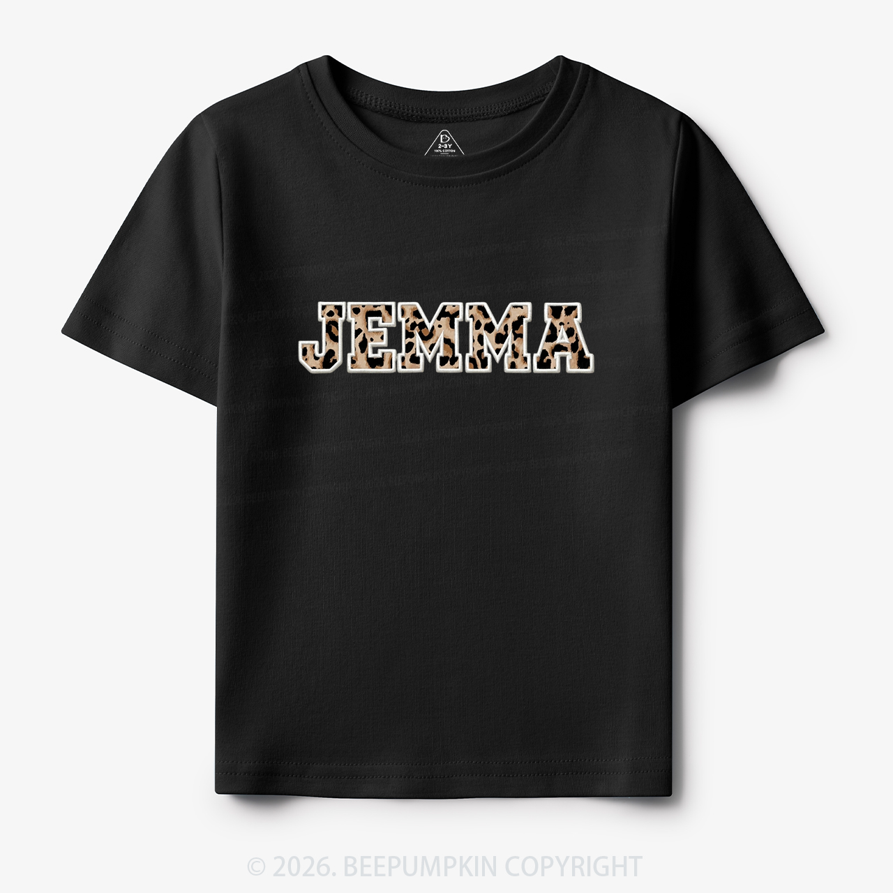 Personalized Applique Vintage Leopard Spots Toddler&Kid's Tees