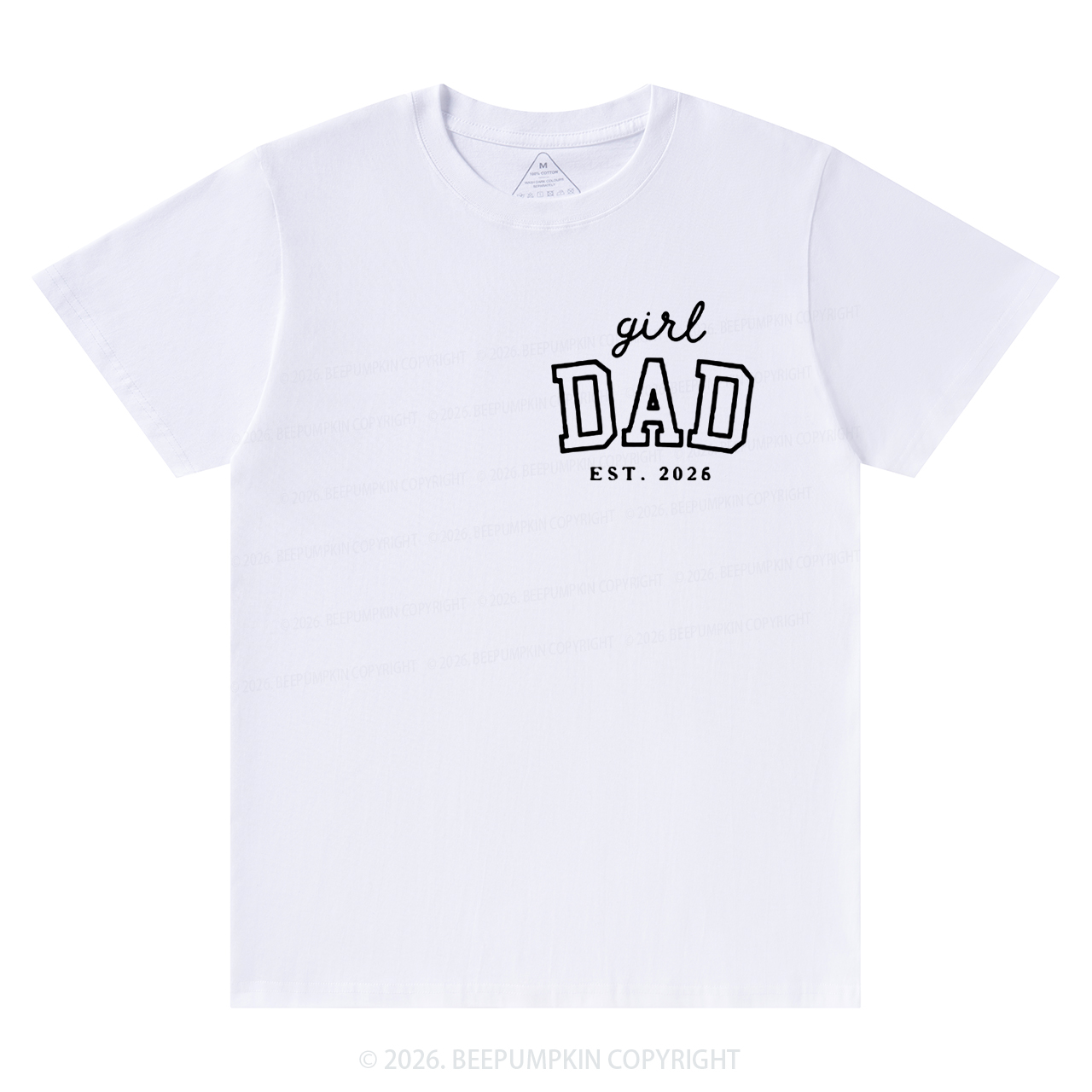 Personalized Girl Dad Est Year T-shirt