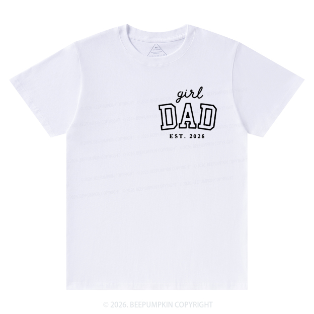 Personalized Girl Dad Est Year T-shirt