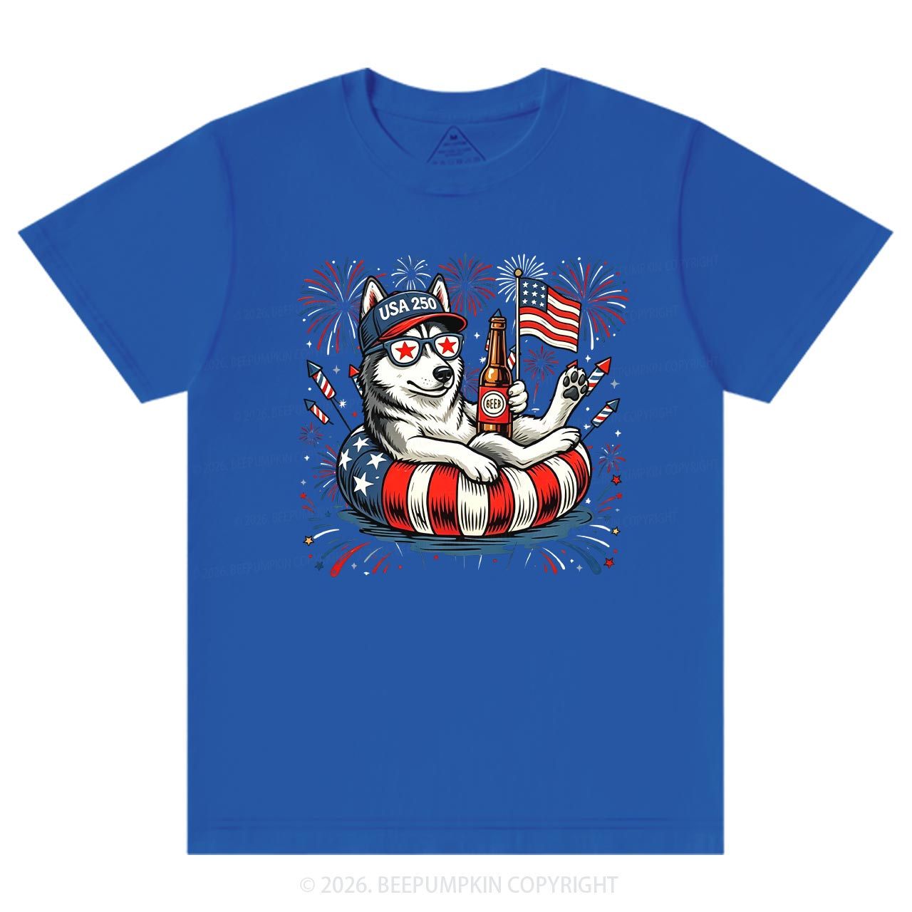 Personalized 4th of July Dog Breeds America 250 T-Shirts