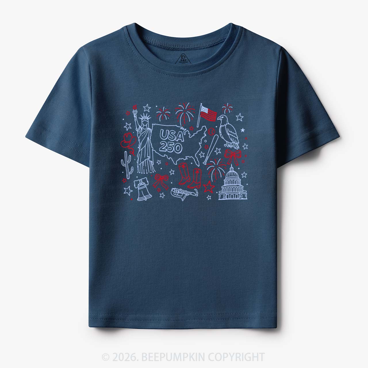 Retro Celebrate 250th Anniversary Toddler&Kid's Tees