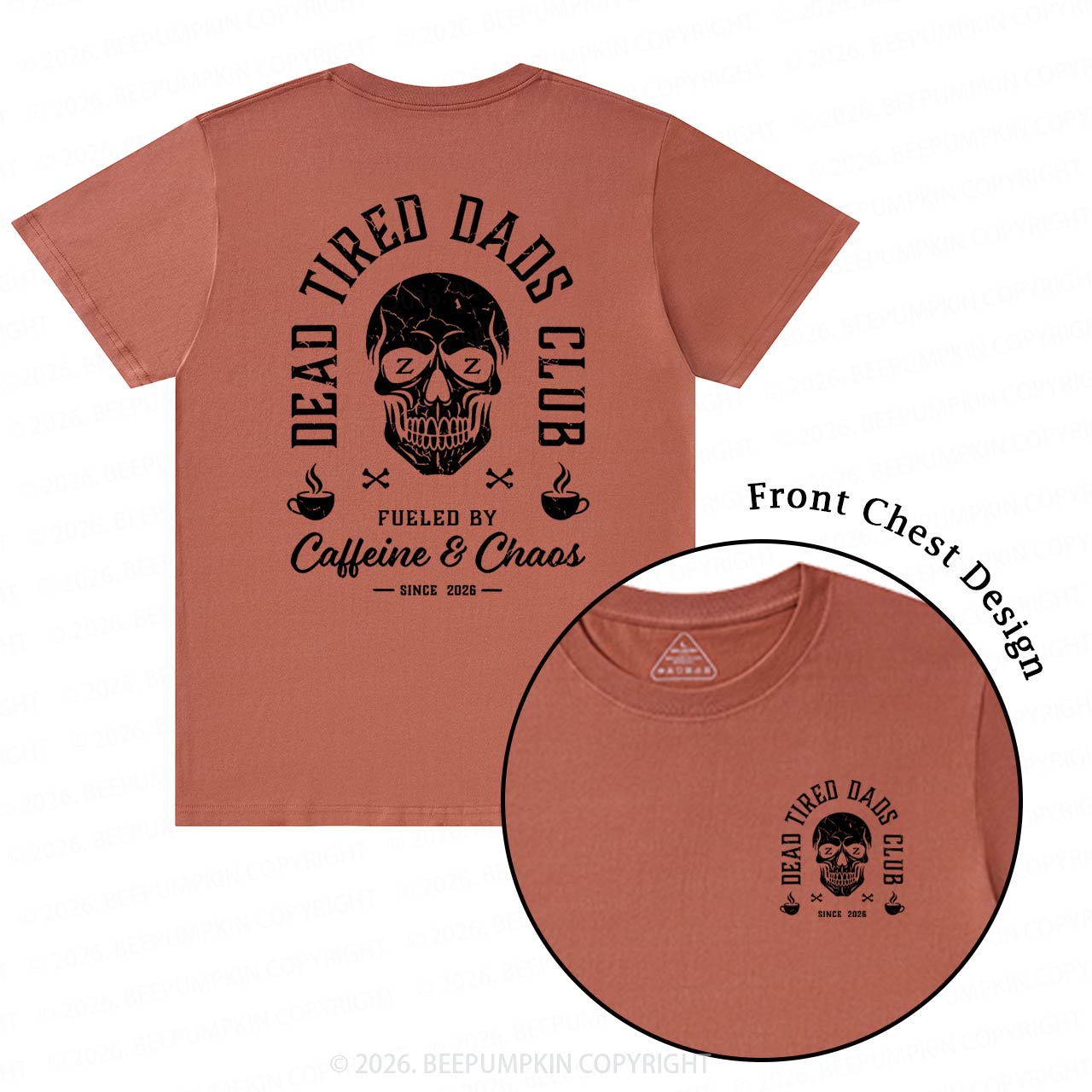 Personalized Dead Tired Dads Club T-Shirts
