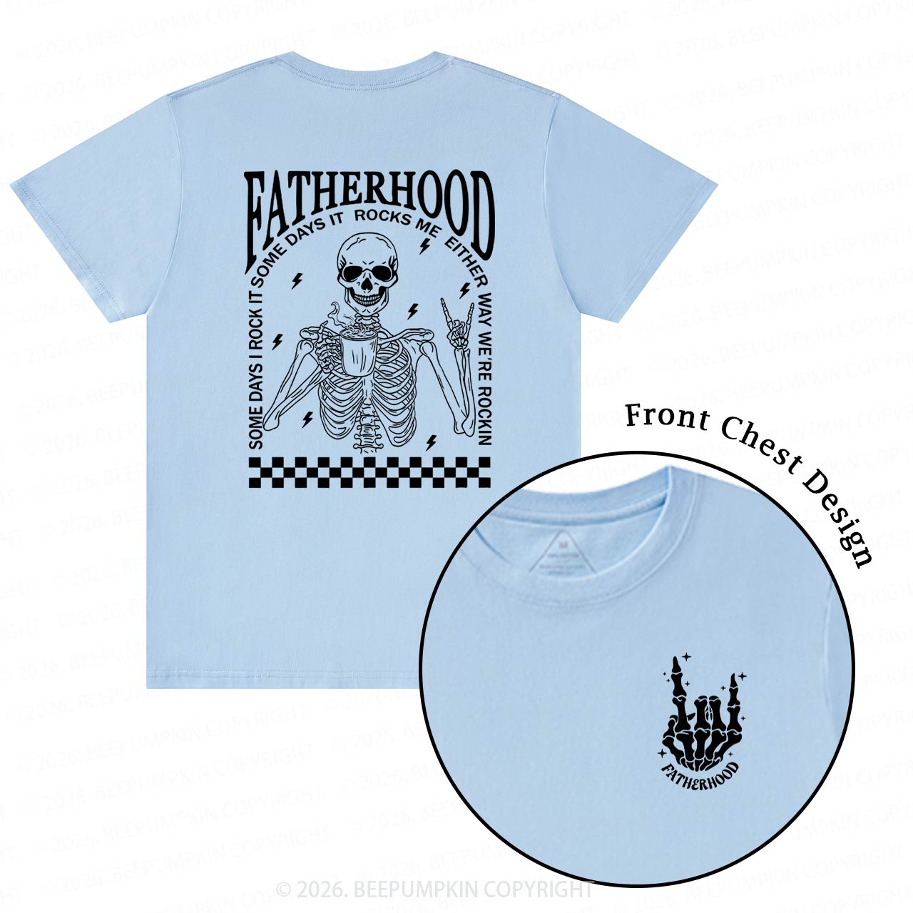 Fatherhood Funny Cool Skeleton Dad T-Shirts