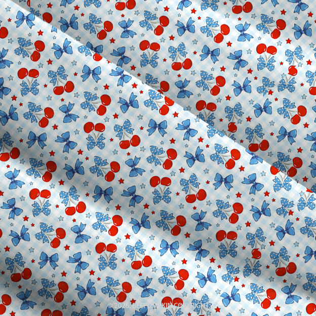 Stars, Cherries & Blooms Independence Day Mom&Me Voile Cami Dress