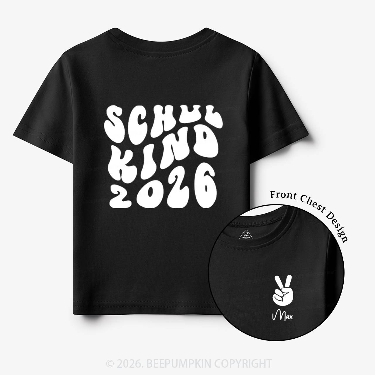 Personalized Schoolchild 2026 Back To School Gift Toddler&Kids Shirts