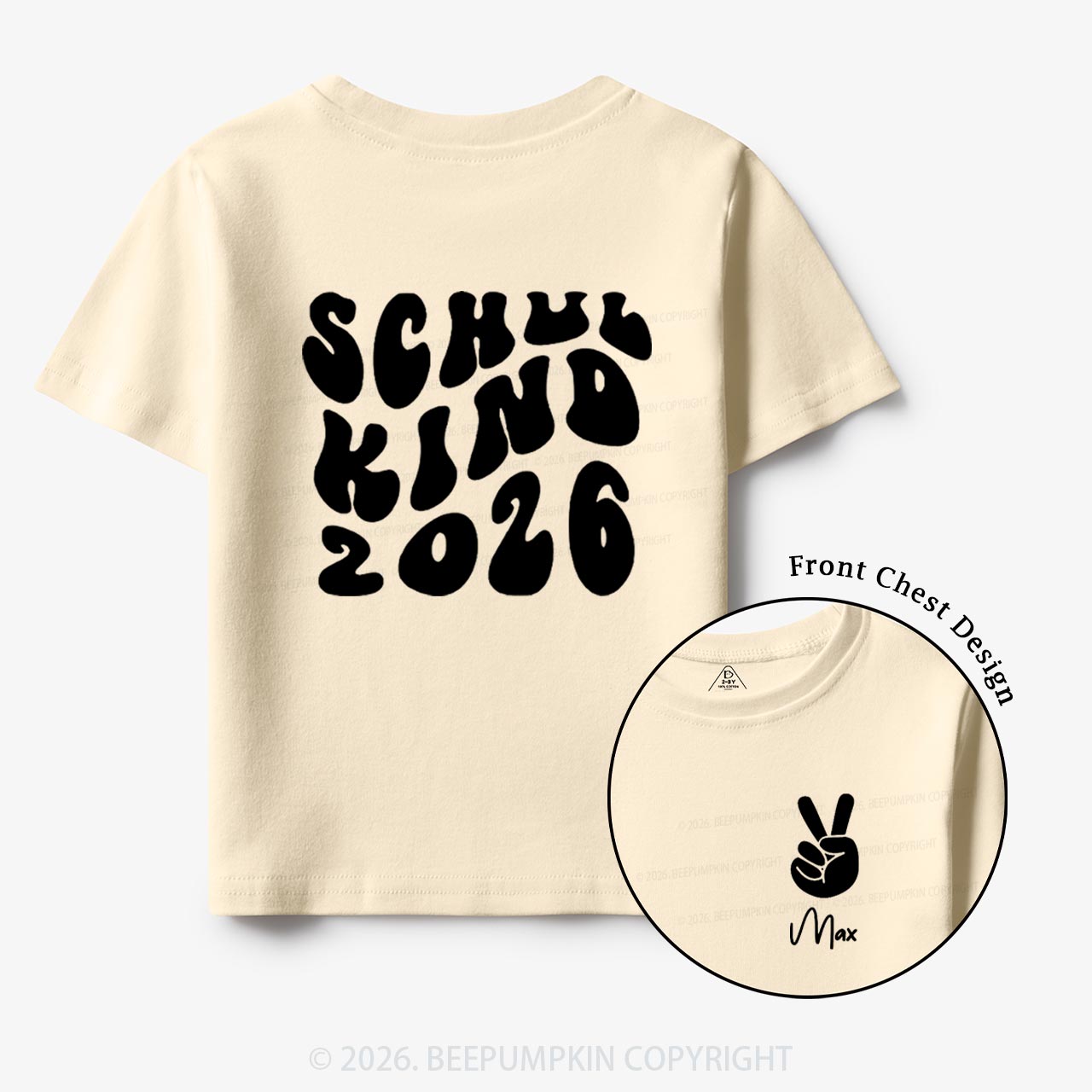 Personalized Schoolchild 2026 Back To School Gift Toddler&Kids Shirts