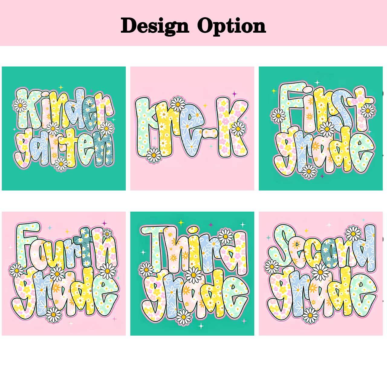 Preppy Daisy Grade Back to School Toddler&Kid's Tees