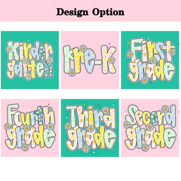 Preppy Daisy Grade Back to School Toddler&Kid's Tees