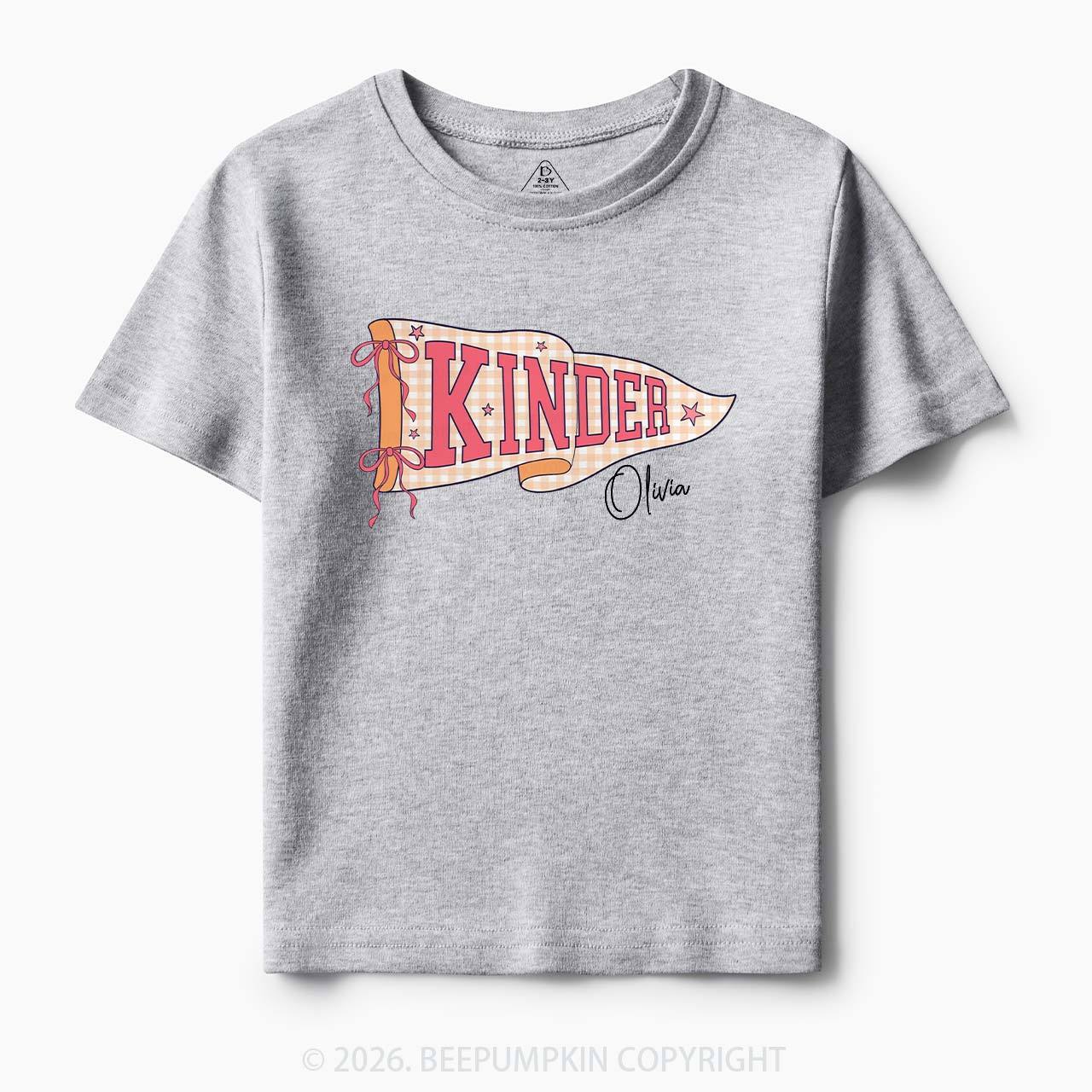 Personalized Name Grade Flag Collection Toddler&Kid's Tees