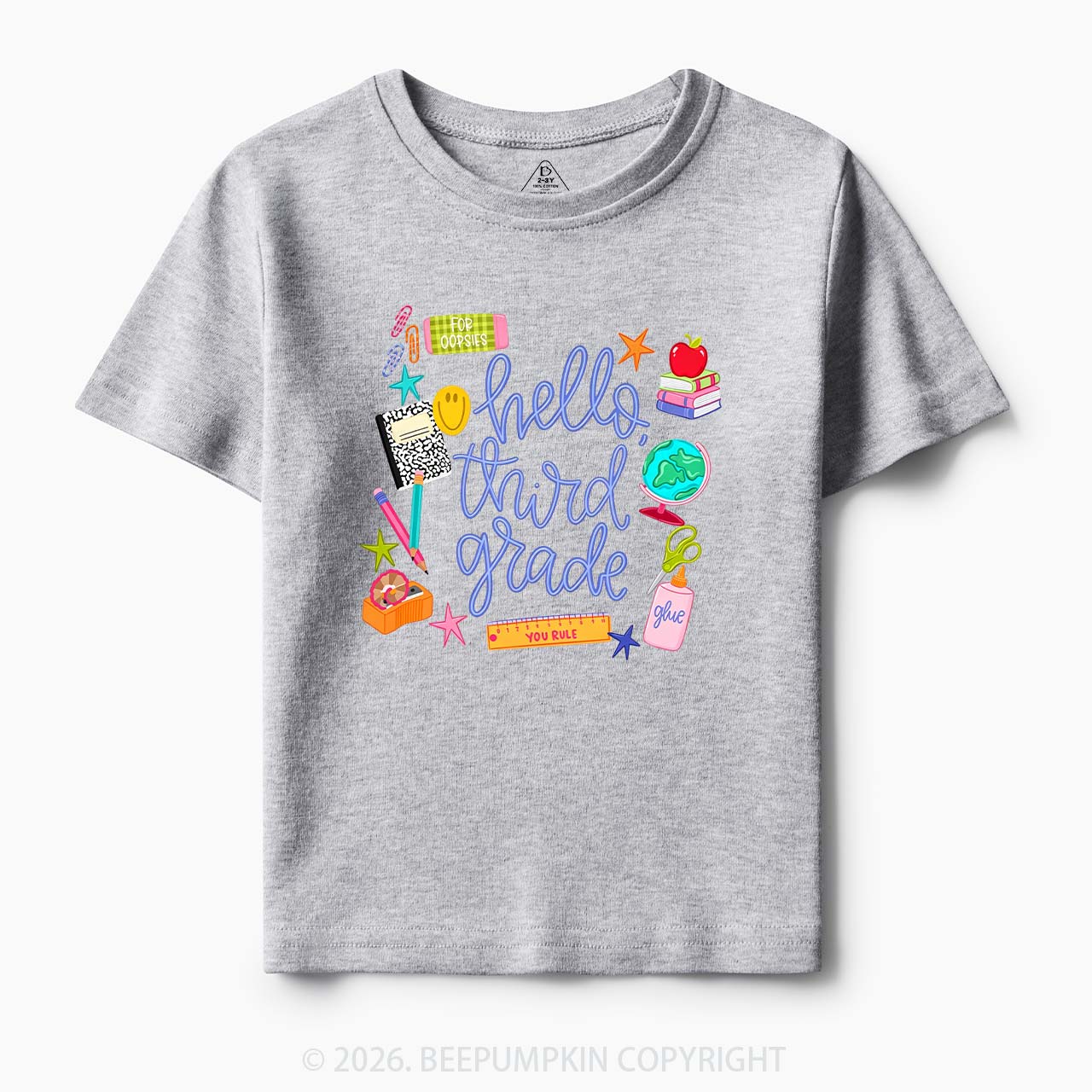 Personalized Cute Hello Grade Toddler&Kid's Tees