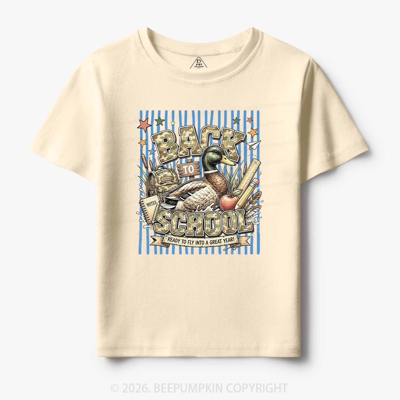 Mallard Duck Back To School Toddler&Kid's Tees