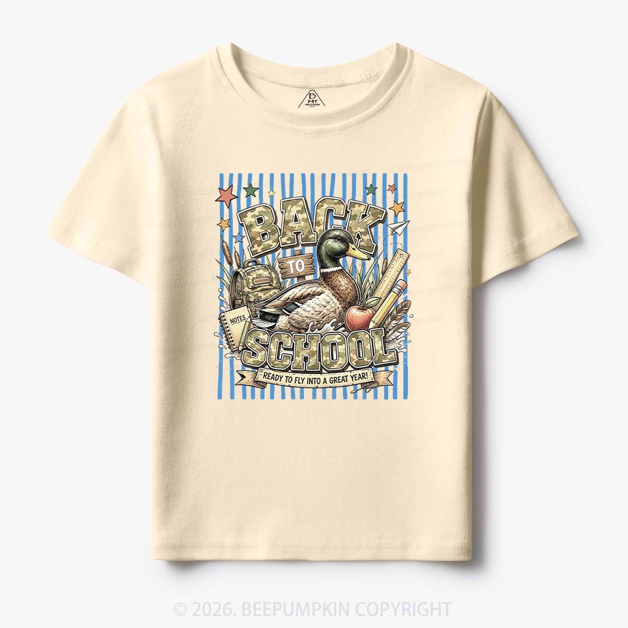 Mallard Duck Back To School Toddler&Kid's Tees