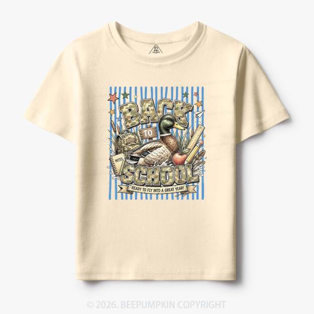 Mallard Duck Back To School Toddler&Kid's Tees