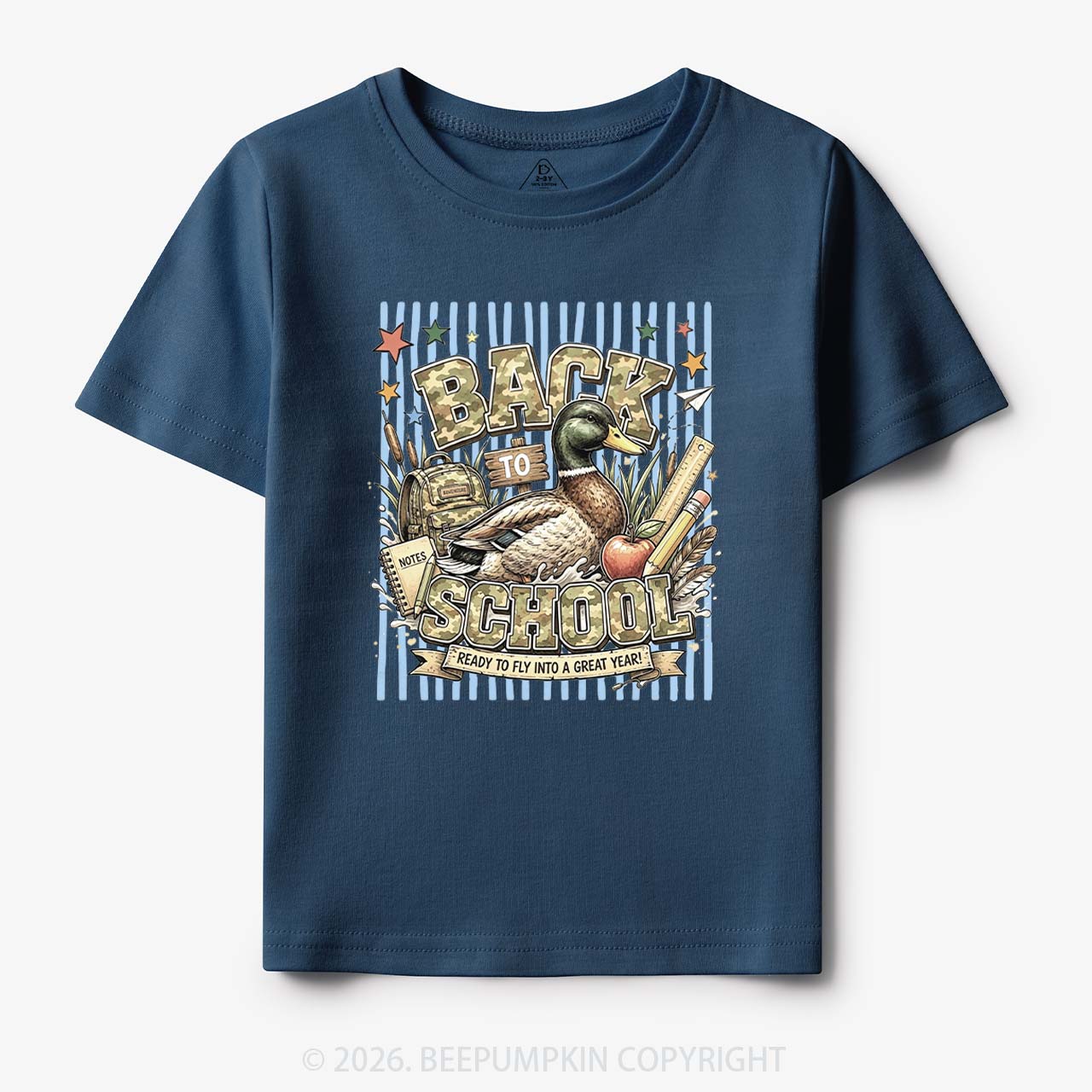 Mallard Duck Back To School Toddler&Kid's Tees