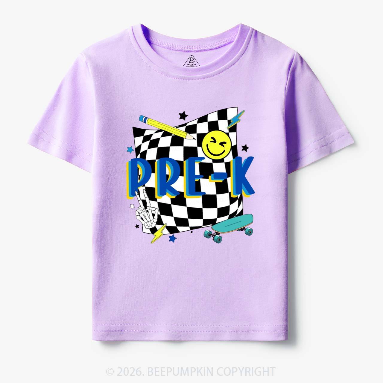 Personalized Cool Skateboard Lightning Back to School Toddler&Kid's Tees