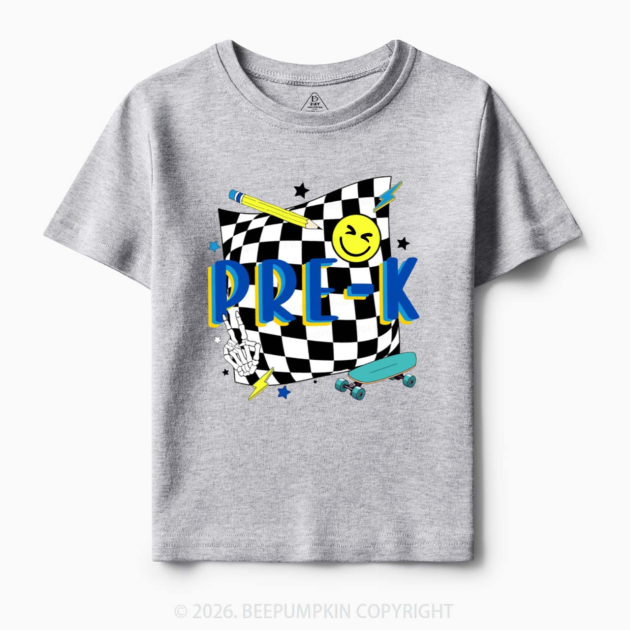 Personalized Cool Skateboard Lightning Back to School Toddler&Kid's Tees