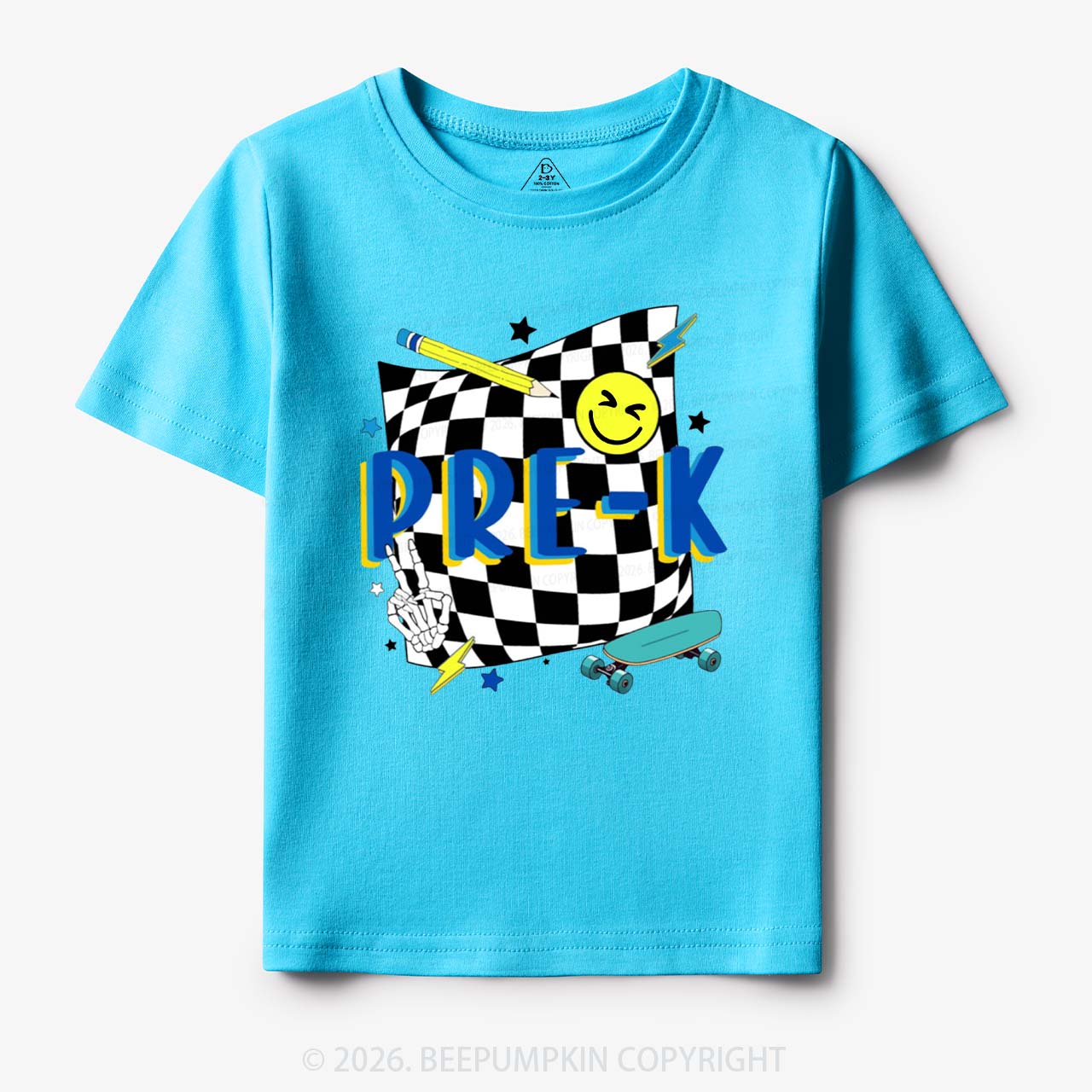 Personalized Cool Skateboard Lightning Back to School Toddler&Kid's Tees