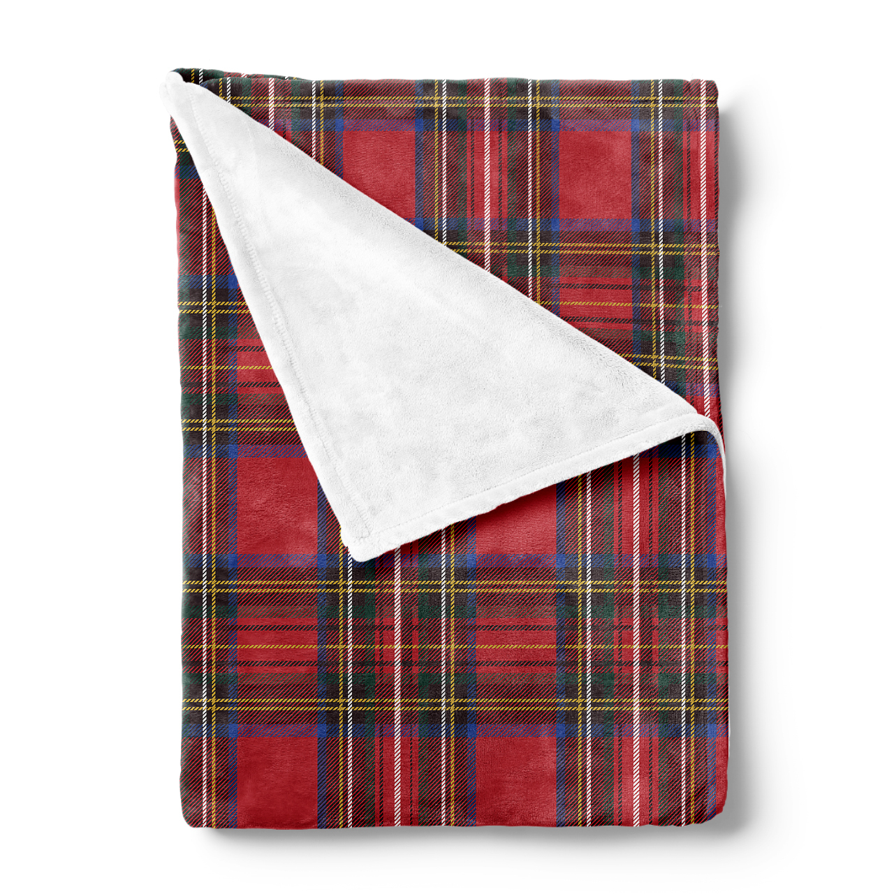 Quiet Dark Red Plaid Blanket-Warming Fireplace