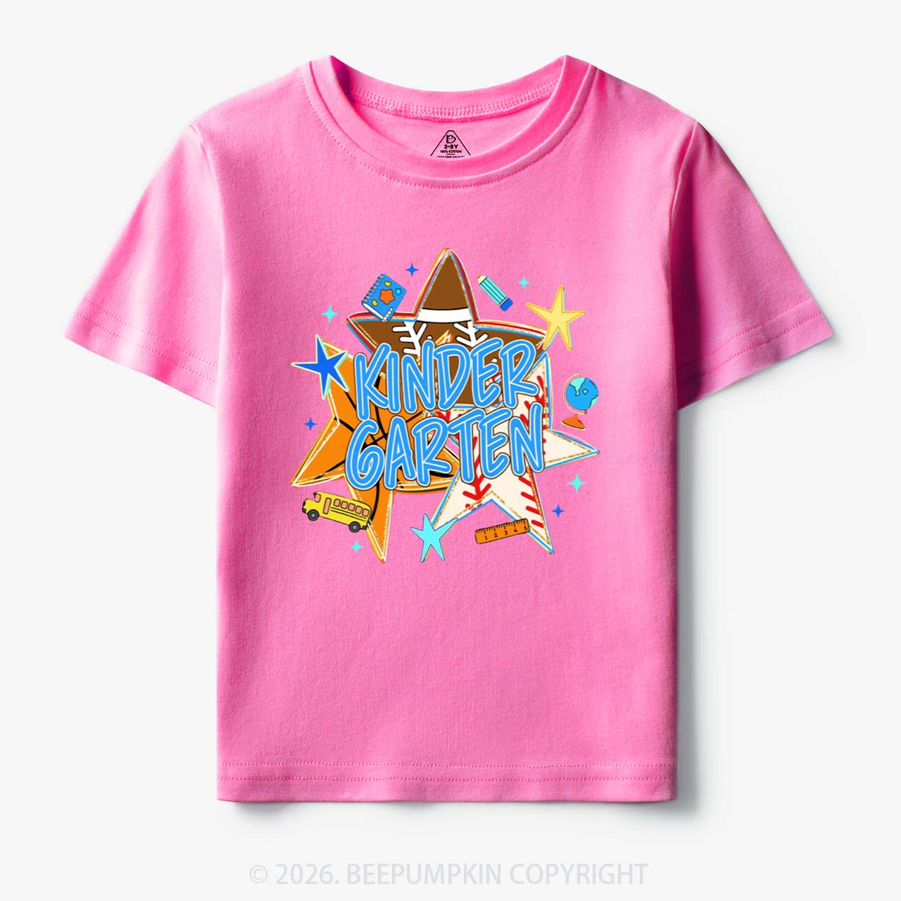 Personalized Baseball Basketball Stars Back to School Toddler&Kid's Tees