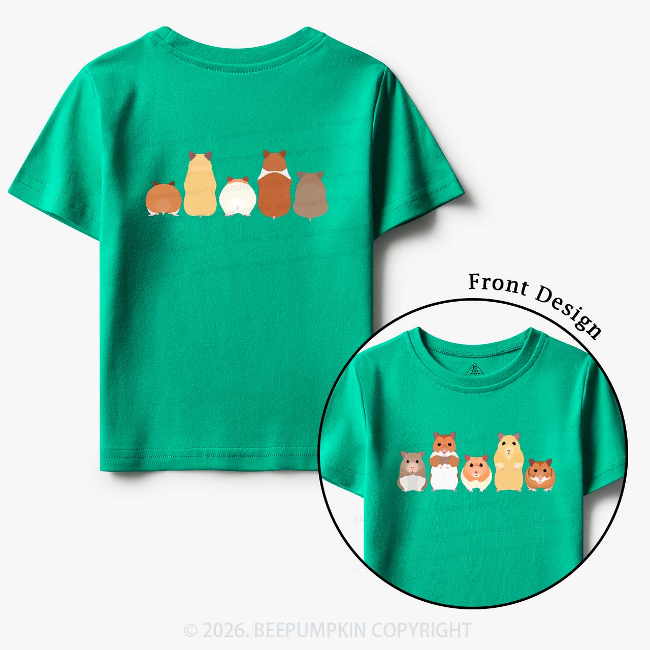Cute Pet Hamsters Funny Toddler&Kid's Tees