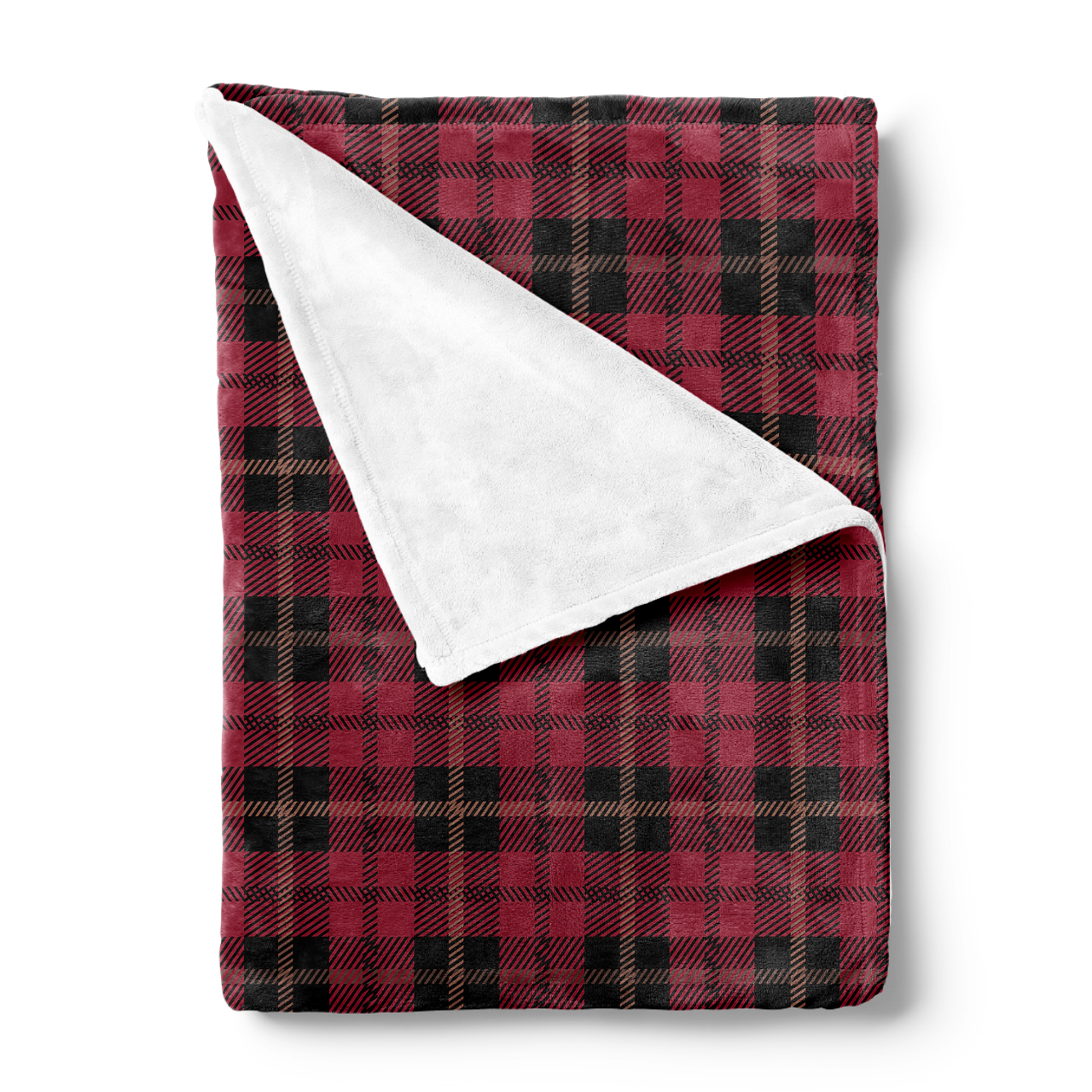 Stable Red Black Plaid Blanket-Rising Sunlight